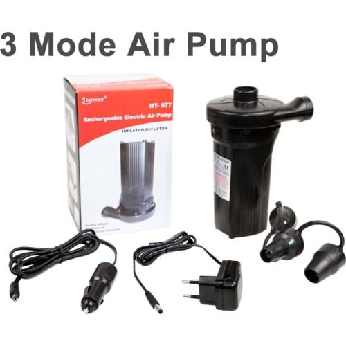 Multi-fuction AC DC air pump for inflatable electric pump car lighter inflation pump for air mattress inflatabl boat bed C73003
