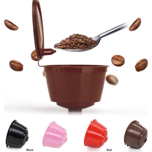 1pc Reusable Coffee Filter Cup Refillable Capsules For Coffee Machine Food Grade Material Nespresso Capsule Cafe Tools