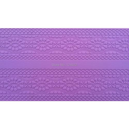 Wholesale 10 Pcs/lot CT-406 Cake Fondant Decorating Tools, Rectangle Silicone Baking Mat, Silicone Mat To Create Sugar Laces