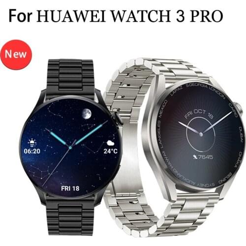 Watch Strap for Original Huawei Watch 3 Pro 22 mm Stainless Steel Correa Metal Watch Band for GT 2 46mm Magic 2 GT2e Wrist Band