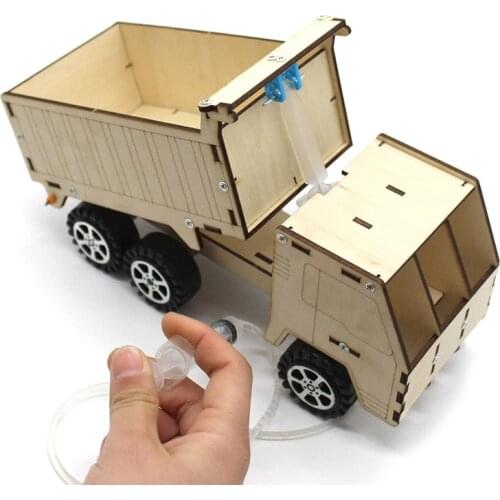 STEM Toys for Children Educational Science Experiment Technology Toy Set DIY Hydraulic Excavator Model Puzzle Painted Kids Boy