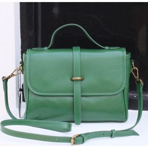 Nature Genuine Leather Messenger Bag Women Shoulder Bags Luxury Design Handbags Retro Vegetable tanned Cowhide Crossbody Satchel