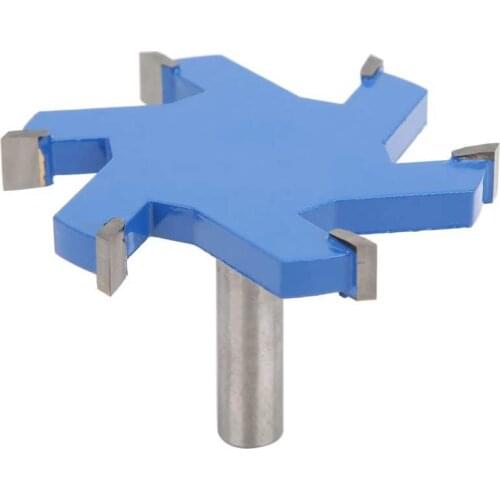 12mm Shank 6 Teeth T-Shaped Slotting Router Bit Woodworking Milling Cutter Wood Cutting Tool