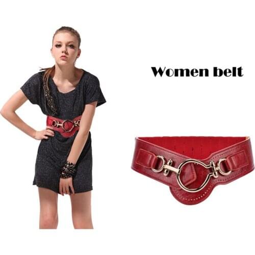 Trendy New Elastic Womens Wide Belt Dress Long Coat Close-up Exaggerated Girdle Decoration Elasticity Suitable For 75-90cm