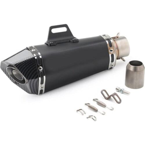 Universal Motorcycle Exhaust Muffler Pipe Slotted Escape Moto for Suzuki Honda Yamaha Kawasaki MIvv Ninja GY6 50cc~500cc