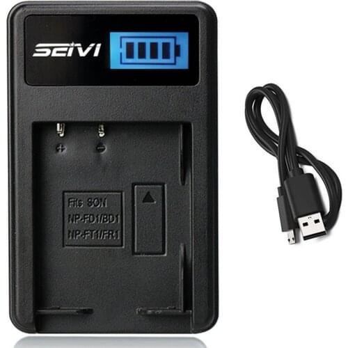 Battery Charger for Sony NP-FT1, NP-FT 1, NPFT1 InfoLITHIUM Type T