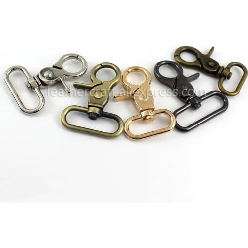 1pcs Metal Snap Hook Trigger Lobster Clasps Clips Oval Ring Spring Gate Leather Craft Pet Leash Bag Strap Belt Webbing