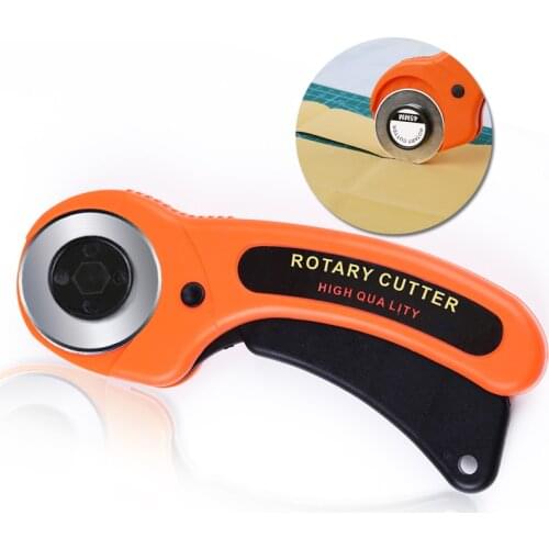 Nonvor 45mm Round Rotary Cutter Tool Card Paper Sewing Quilting Roller Fabric Cutting Tailor Scissors Dress Clothes Making DIY