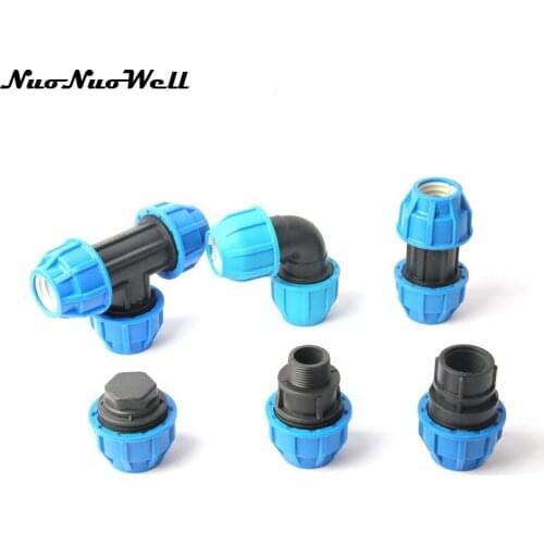 1pc NuoNuoWell Plastic 1" Inside Diameter 32mm Quick Connector For PVC PPR Pipe Repair Water Tube Joint PE Garden Hose Adapter