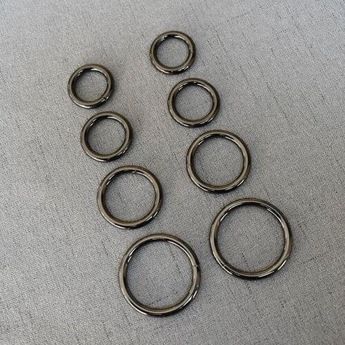 10 Pcs/Pack 15mm 20mm 25mm 32mm O Ring Adjustable Clip Buckle Hook For Handbag Backpack Dog Harness Metal Plated Non-Welded