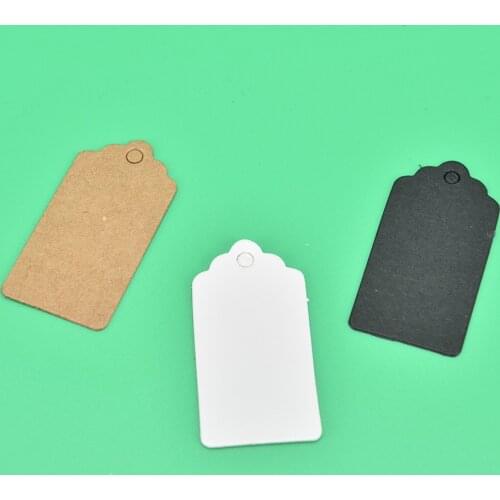100pcs Blank Kraft Paper Jewelry Display Necklace Cards Hang Favor Label Tag For Jewelry Making Diy Accessories