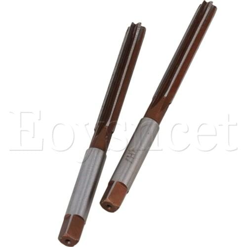 2pcs H7 8mm x 110mm Cutting Dia High Speed Steel Straight Shank Hand Reamer