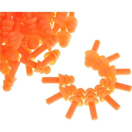 20PCS=10Pairs Silicone Waterproof Earplugs For Adult Children Soft Anti-Noise Ear Plugs Diving Shower Snoring Sleeping Ear Plugs