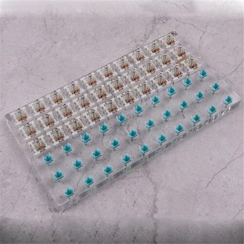 30 Holes Acrylic Position Lubricating Tester Board Keyboard Switch Lubricating Tester Plate for Mechanical Keyboard