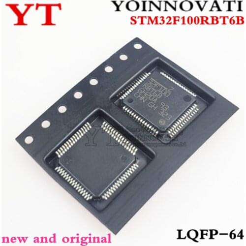 5pcs STM32F100RBT6B STM32F100RBT6 32F100 RBT6B LQFP-64 new and original