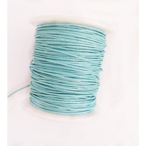 87 Yards/Roll 1mm Braided Waxed Cotton Cord String DIY Jewelry Craft Macrame