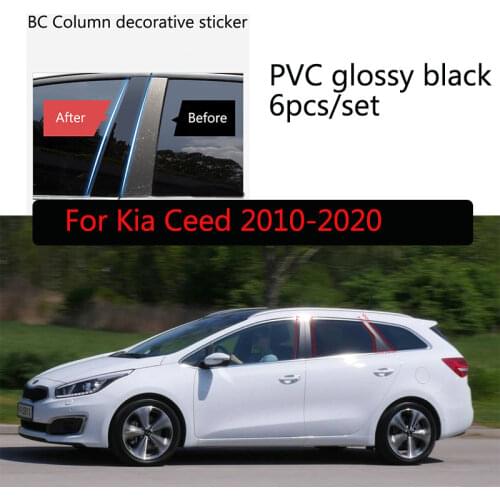 Car Accessories window BC pillar Decoration Sticker Case For KIA K2 RIO K3 K4 K5 Sportage Forte KX5 KX3 Ceed Cerato KX-Cross