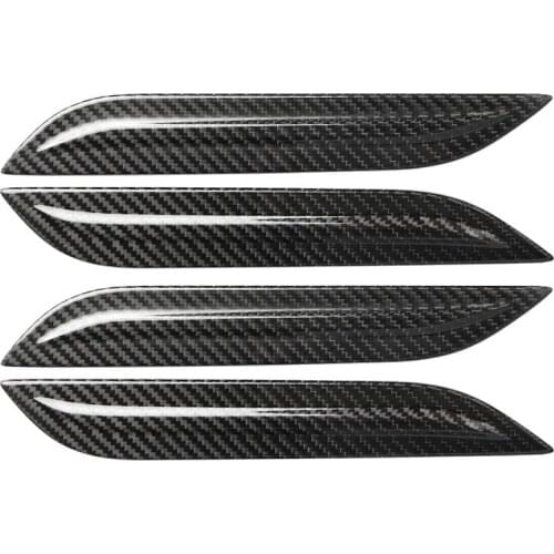 Auto Parts Modified Real Carbon Fiber Sticker Car Door Handle Decorative Accessories Paste For Tesla Model 3 Fit 2018-2019