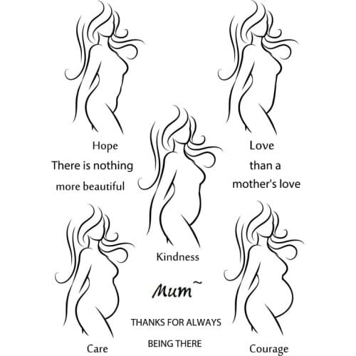 AZSG Great Mother Clear Stamps For DIY Scrapbooking/Card Making/Album Decorative Silicone Stamp Crafts