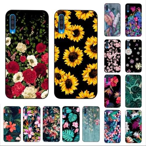 YNDFCNB Banana leaves Daisy Rose flowers Phone Case for Samsung A30s 51 5 71 70 40 10 20 s 31 A7 A8 2018