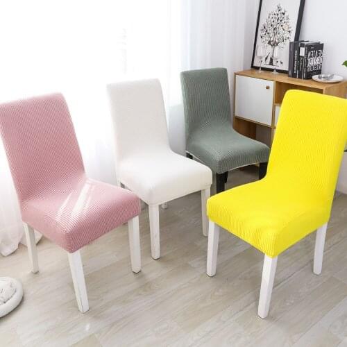 1pc Dining Chair Cover for Home Dining Room party Spandex Sretch Elastica Thick Chair Seat Covers Soft Case For Kitchen Dinner