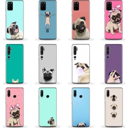Bulldog Pug dog Phone Case for SAMSUNG A51 52 50 71 31 21 S 21 ultra 20 fe plus XIAOMI redmi note 10 8 9 pro HUAWEI P 30 40 lite