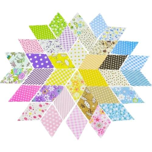 Diamond Telas Cotton Patchwork Fabric Charm Quilting Tilda Quilting Fabrics Random Delivery 100 Pcs/Lot 50 Designs 5CMx5CM