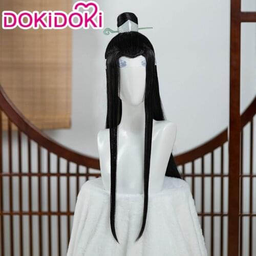 DokiDoki Anime Mo Dao Zu Shi Cosplay Lan Wangji Mo Dao Zu Shi Cosplay Lan Wangji Lan Shen Chinese antique Wig Dao Mo To Shi