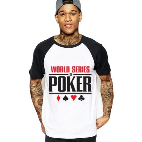 Latest Trendy Summer Cheapest Price O Neck Male Tees Mens World Series Of Poker T Shirts Wsop Logo Print T-shirt clothes tshirt