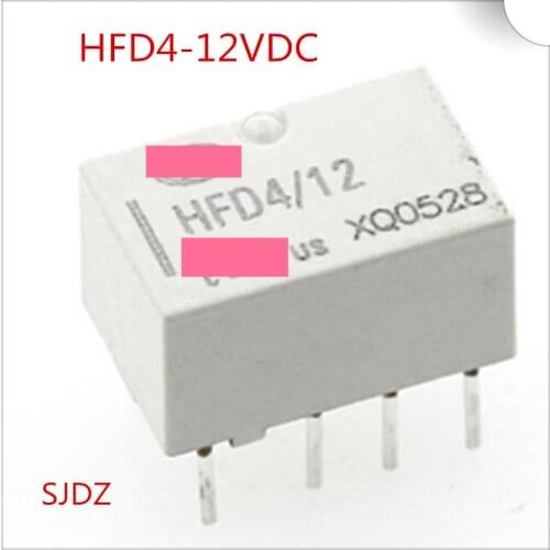 HFD4/12 HFD4-12VDC 8PIN 0.5A125VAC 10PCS