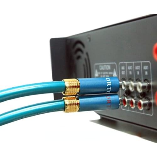 Hifi Ortofon RCA Cable Hi-end CD Amplifier Interconnect 2RCA to 2RCA Male Audio Cable