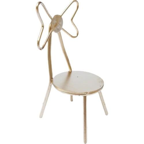 1:12 Scale Chairs Simulation Model Baby Doll Fairy Garden Furniture Scenery