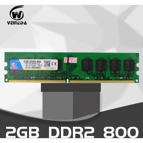 VEINEDA Desk PC Ram ddr2 1gb 2gb 4gb 533 667 800HMz PC2 6400 Memory ddr 2 PC2-6400 240pin For AMD Intel Desktop