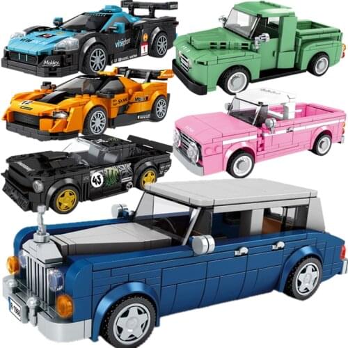 Technic serise Ferrared Mclaren Famous Supercar Speed Champions Race Racing Car Sports Building Blocks Moc Bricks Sets Kit Model