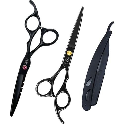 Professional 6 inch 440C hair scissors hair salon cutting barber haircut scissors hairdressing scissors VP Hair Scissors Set