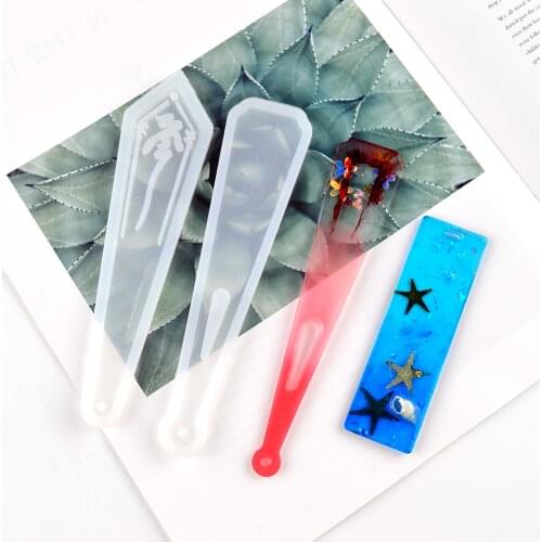 DIY Resin Epoxy Bookmark Mold Gufeng Aromatherapy Wax Plaster Mold Crystal UV Resin Dried Flower Mold