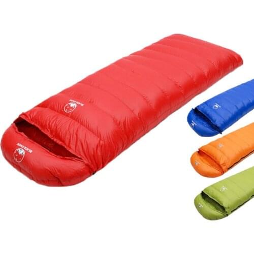 Camping Sleeping Bag White Goose Down Envelope Type Ultralight Camping Warm Sleeping Bag Four Seasons Down Sleeping Bag