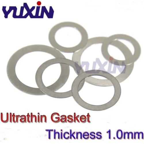 Thickness 1.0mm Stainless Steel 304 Flat Washer Ultrathin Gasket M4-M40 A2 Thin shim Washers