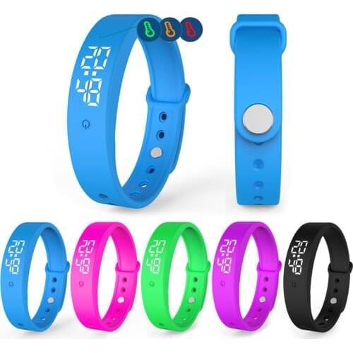 V9 Smart Bracelet With Temperature Measurement All-weather Monitoring Body Fever Intelligent Vibration Reminder Smart Wristband