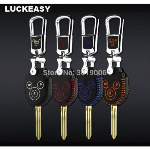 LUCKEASY High Quality Leather Remote Key Case Cover Holder For SUBARU Forester XV Legacy outback