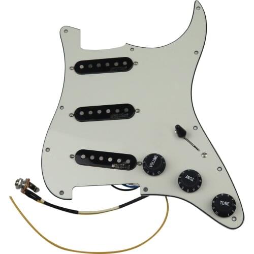 Wilkinson WVS 60s Alnico5 SSS Single Coil Guitar Pickups Pickguard Wiring Harness For Stratocas Guitar