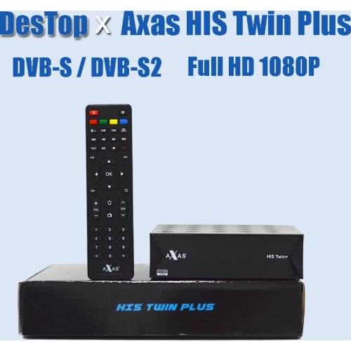 2PCS Axas His Twin Plus DVB-S2/S HD Enigma 2 Satellite TV Receiver WiFi + Linux E2 ATV H.265 Linux tv box Decoder PK V8X V8 NOVA