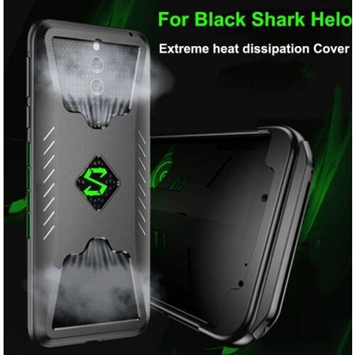 2PCS Shockproof TPU soft phone Cases For Xiaomi Black Shark Helo Case Heat Dissipation Cover Support Gamepad for BlackShark Helo