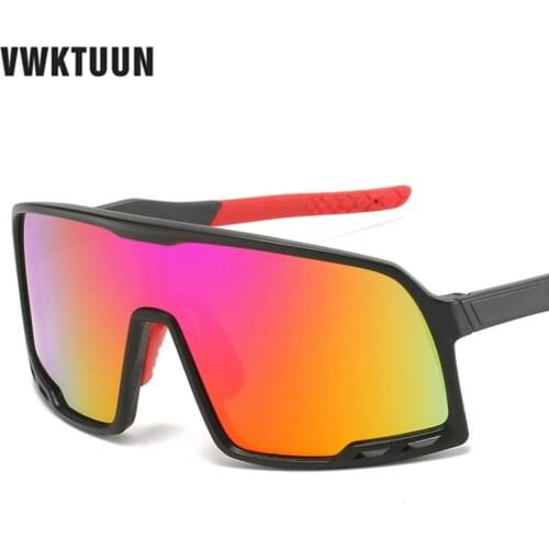 VWKTUUN 2021 Sport Sunglasses Women Men Square Colorful Sun Glasses Mirror Shades Driving Eyewear UV400 Points Outdoor Glasses