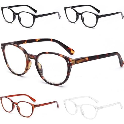 5 Pack Reading Glasses Blue Light Filter Stylish Eyeglasses Women Men Spring Hinge Reading Glasses Blue Light Blocking Readers