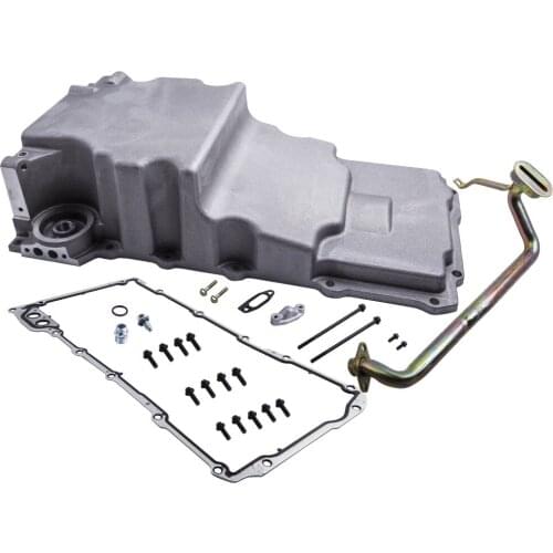 Aluminum Natural Engine Oil Pan for GMC Chevy LS1 LS2 LS3 LS6 4.8L 5.3L 5.7L for Pontiac Firebird 67-69