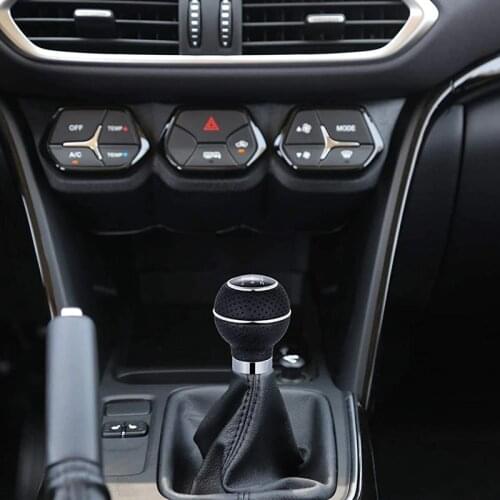 Car 5 Speed Gear Shifter Knob ABS+ PU Stick Shift Handle Universal for Most Manual Transmissions