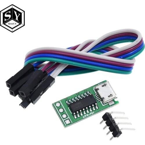 CH340C Micro USB to TTL Serial Port ISP Download Module 5V/3.3V 500ma Replace CP2102 CH340G CH340T For STM32 51 With DuPont Line