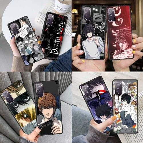 Case for Samsung S20 FE S21 S10 S9 Plus S8 Phone Cover for Galaxy Note 20 Ultra 10 Lite 9 Soft Coque Death Note