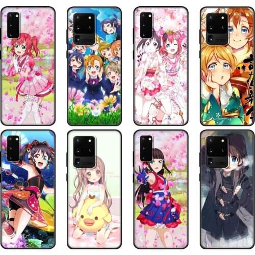 Black tpu Case For Samsung galaxy S20 /S20 PLUS/S20 ultra/S20+ /S20FE back cover Love Live